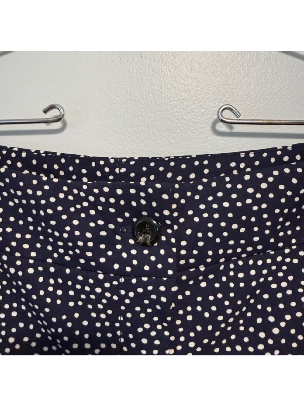 NWOT Jessica London Womens Polka Dot Capri Pants Size 24 Navy & White - Picture 3 of 7